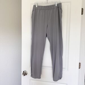 Coolibar Sprinter Sport Pants Women’s L Gray UPF 50+ Lightweight Travel Hiking